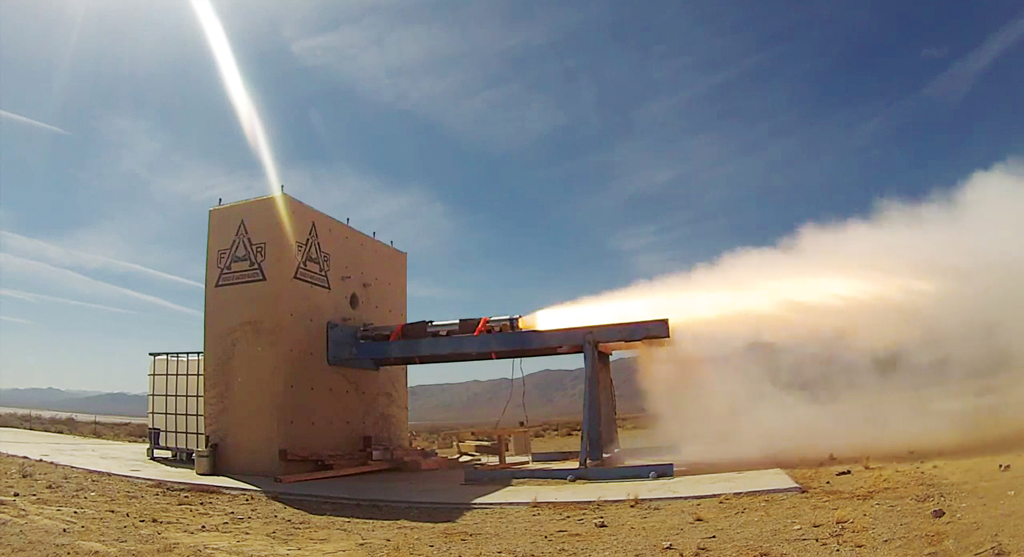 Rockets being launched