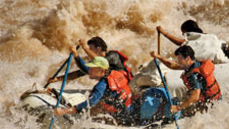 Taking on Lava Falls