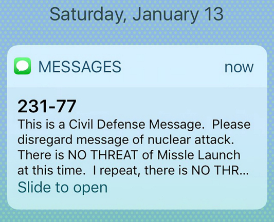 ‘This Is Not a Drill’: Those 38 Minutes of Nuclear False Alarm