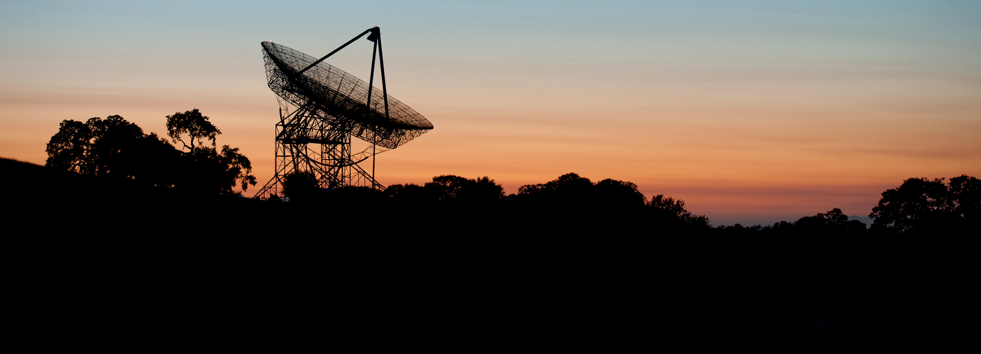 The Dish at sunset