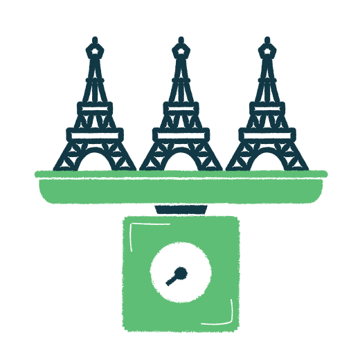 Eiffel Towers Illustration