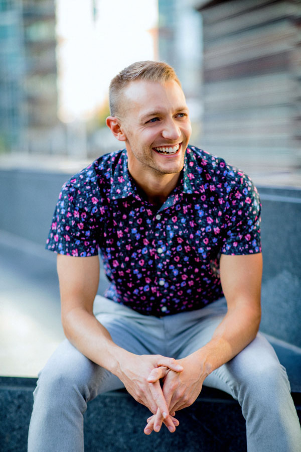 Portrait of Cameron Blevins.