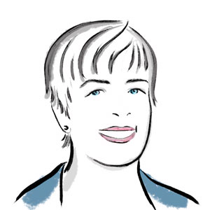 Illustration of Kathy Zonana