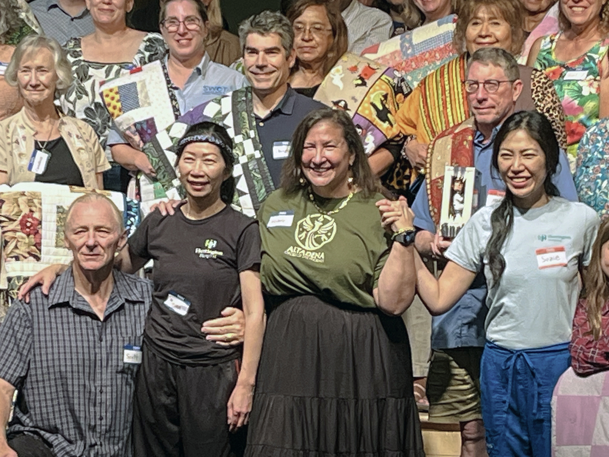 Michele Judd and a group of neighbors