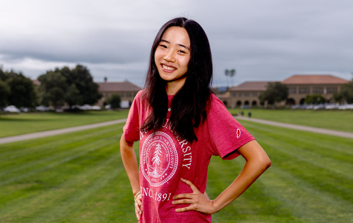 Portrait of Chloe Wong at the Oval.