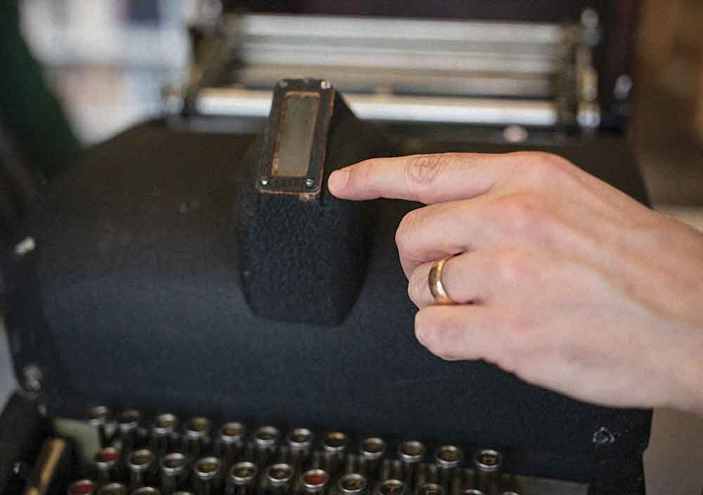 Small window called the “magic eye.”