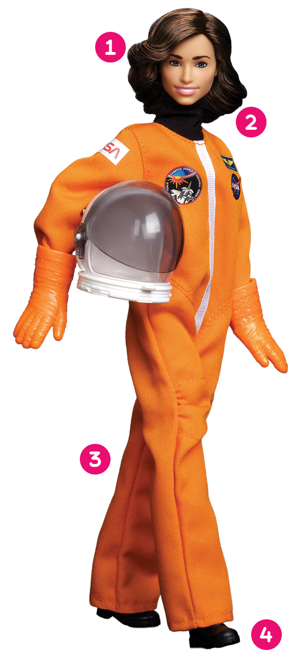 Ochoa Barbie doll silhouetted