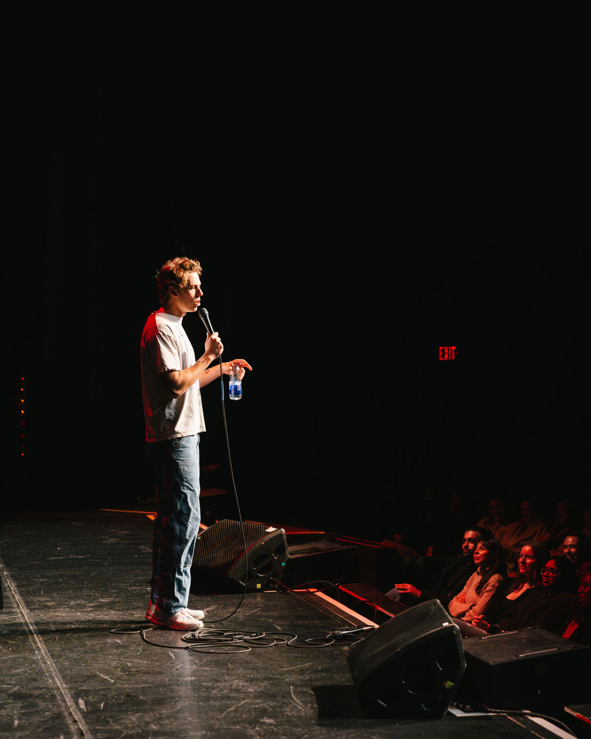 Zelnick performing on stage