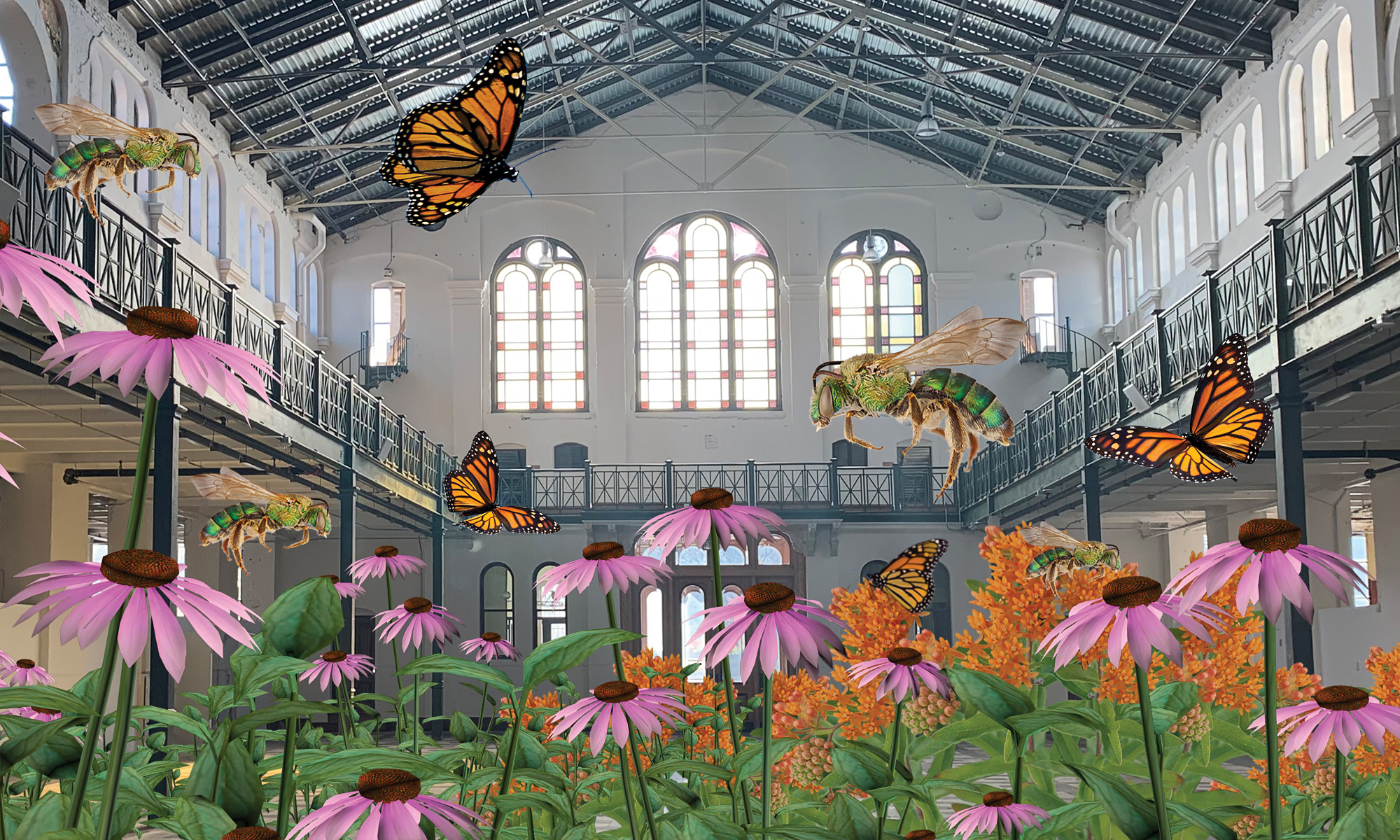 Photo of the ReWildAr installation