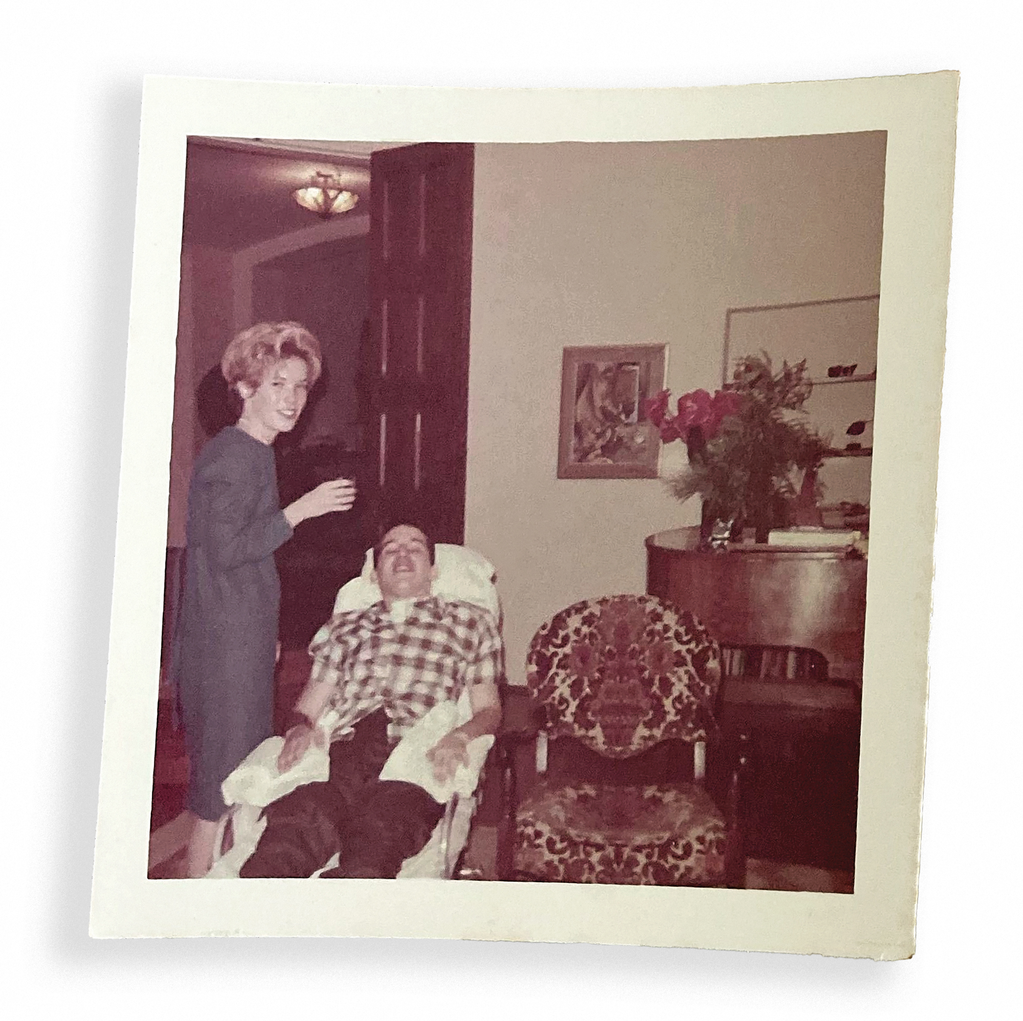 Jane Bunker standing next to Lowell Wilson 